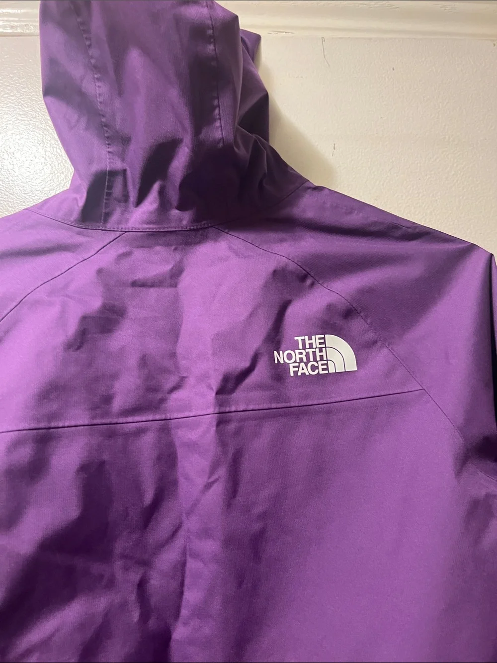 The North Face Purple and Magenta Waterproof Hooded Jacket